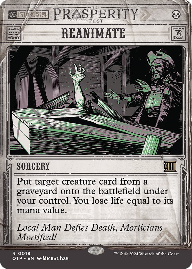 Reanimate [Outlaws of Thunder Junction: Breaking News] - Magic: The Gathering - Card Brawlers | Quebec | Canada |