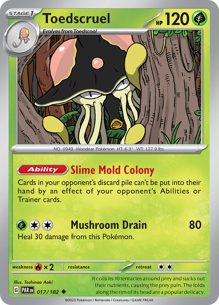 Toedscruel (017/182) [Scarlet & Violet: Paradox Rift] - Pokémon - Card Brawlers | Quebec | Canada |