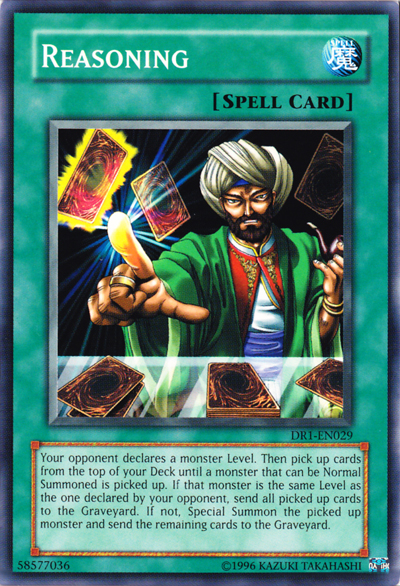 Reasoning [DR1-EN029] Common - Yu-Gi-Oh! - Card Brawlers | Quebec | Canada |