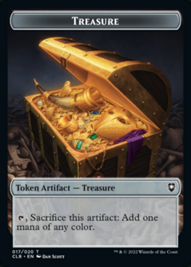 Treasure // Boo Double-Sided Token [Commander Legends: Battle for Baldur's Gate Tokens] - Magic: The Gathering - Card Brawlers | Quebec | Canada |