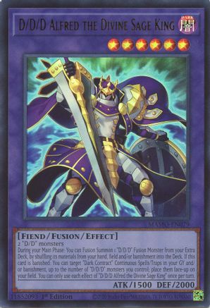 D/D/D Alfred the Divine Sage King (MAMO-EN079) - Magnificent Monsters 1st Edition - Card Brawlers