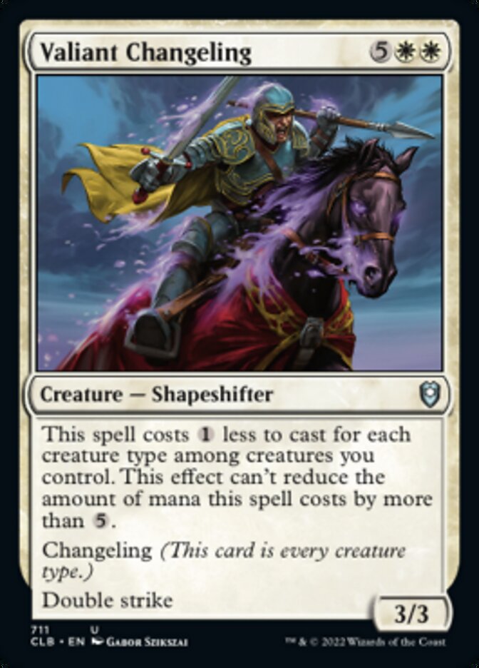 Valiant Changeling [Commander Legends: Battle for Baldur's Gate] - Magic: The Gathering - Card Brawlers | Quebec | Canada |