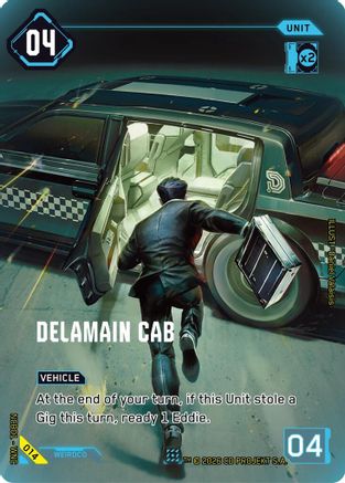 Delamain Cab (014) - Night City Brawl Season 1 Foil - Card Brawlers