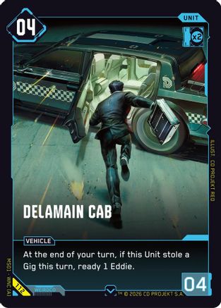 Delamain Cab (112) - Welcome to Night City Retail - Card Brawlers
