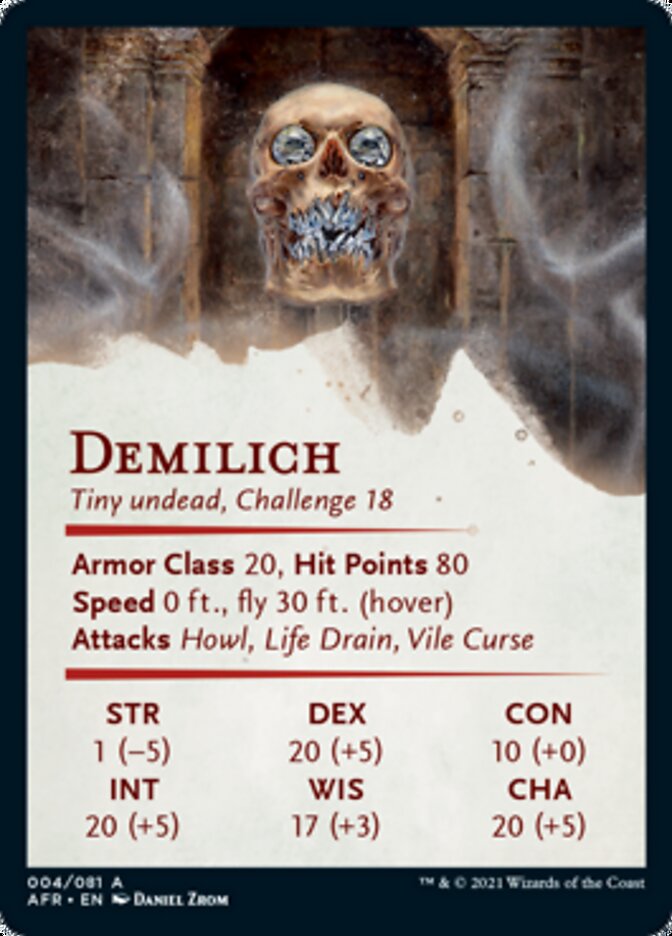 Demilich Art Card [Dungeons & Dragons: Adventures in the Forgotten Realms Art Series] - Card Brawlers