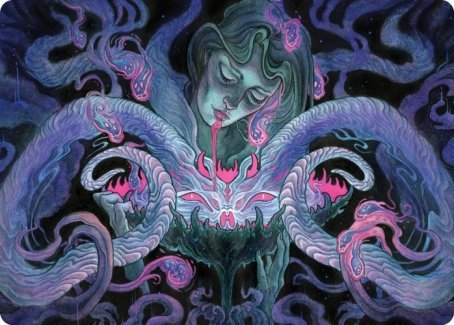 Demonic Bargain Art Card [Innistrad: Crimson Vow Art Series] - Card Brawlers