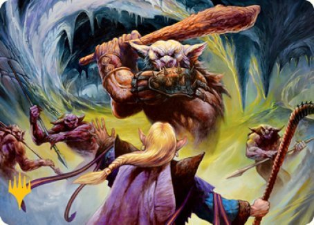 Den of the Bugbear (Dungeon Module) Art Card (Gold - Stamped Signature) [Dungeons & Dragons: Adventures in the Forgotten Realms Art Series] - Card Brawlers