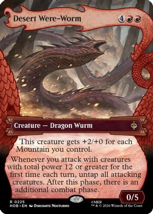 Desert Were-Worm (Showcase) (HOB-225) - The Hobbit Foil - Card Brawlers