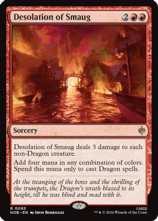 Desolation of Smaug (HOB-093) - The Hobbit Foil - Card Brawlers