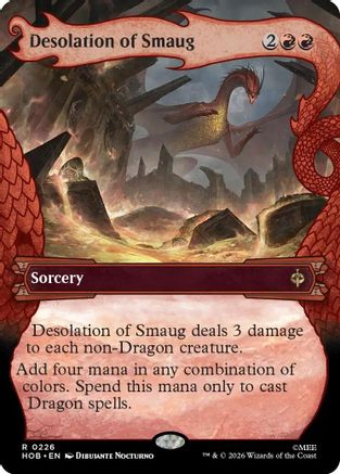 Desolation of Smaug (Showcase) (HOB-226) - The Hobbit Foil - Card Brawlers