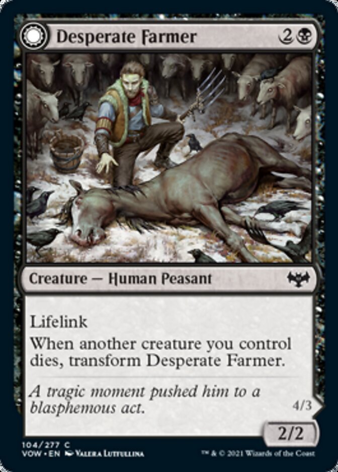 Desperate Farmer // Depraved Harvester [Innistrad: Crimson Vow] - Card Brawlers