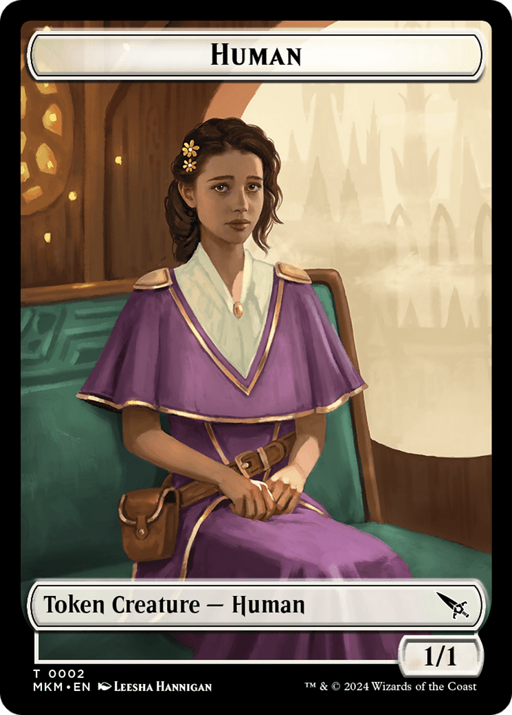 Detective // Human Double - Sided Token [Murders at Karlov Manor Tokens] - Card Brawlers