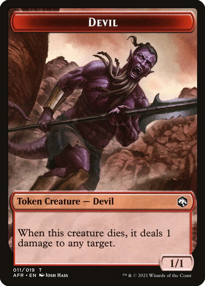 Devil // Angel Double - Sided Token [Dungeons & Dragons: Adventures in the Forgotten Realms Tokens] - Card Brawlers