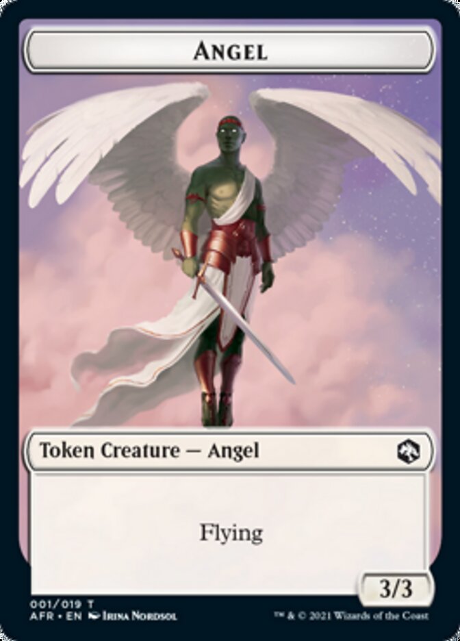 Devil // Angel Double - Sided Token [Dungeons & Dragons: Adventures in the Forgotten Realms Tokens] - Card Brawlers