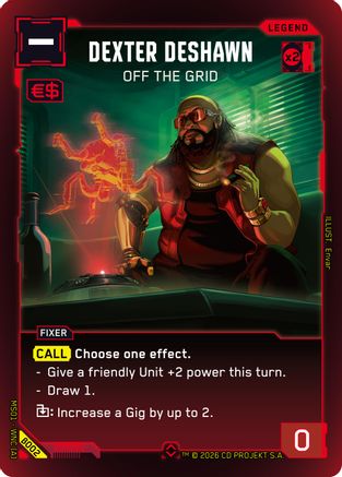 Dexter DeShawn - Off the Grid (Rare) (B002) - Welcome to Night City Beta Foil - Card Brawlers
