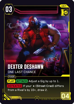 Dexter DeShawn - One Last Chance (002) - The Heist Retail Starter Deck - Card Brawlers