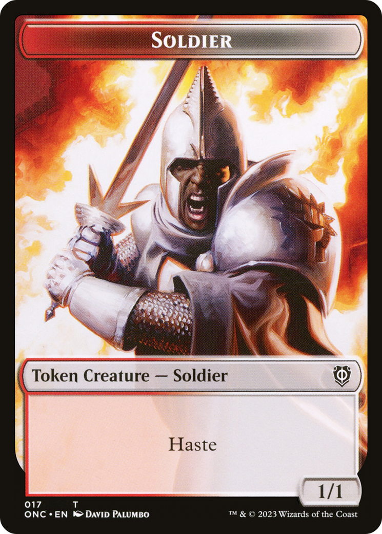 Soldier (017) // Eldrazi Double-Sided Token [Phyrexia: All Will Be One Commander Tokens] - Magic: The Gathering - Card Brawlers | Quebec | Canada |