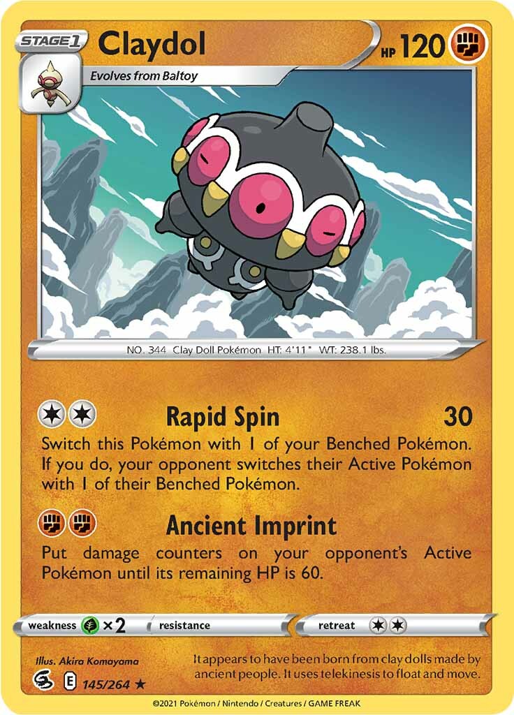 Claydol (145/264) [Sword & Shield: Fusion Strike] - Pokémon - Card Brawlers | Quebec | Canada |