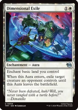 Dimensional Exile (TMT-004) - Teenage Mutant Ninja Turtles Foil - Card Brawlers