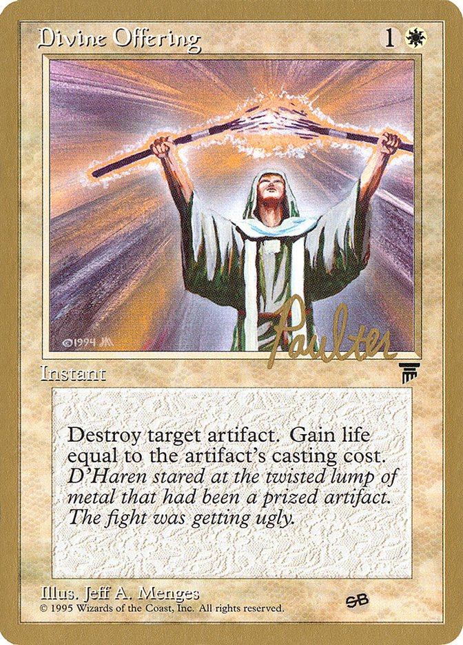 Divine Offering (Preston Poulter) (SB) [Pro Tour Collector Set] - Card Brawlers