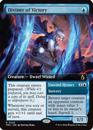 Diviner of Victory (Extended) (FRA-425) - Reality Fracture Foil - Card Brawlers