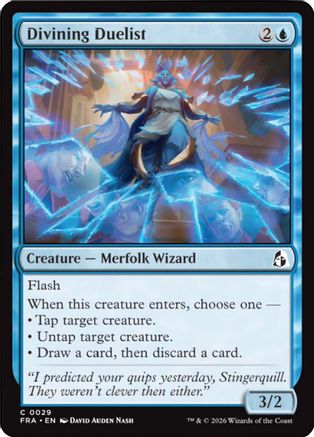 Divining Duelist (FRA-029) - Reality Fracture - Card Brawlers