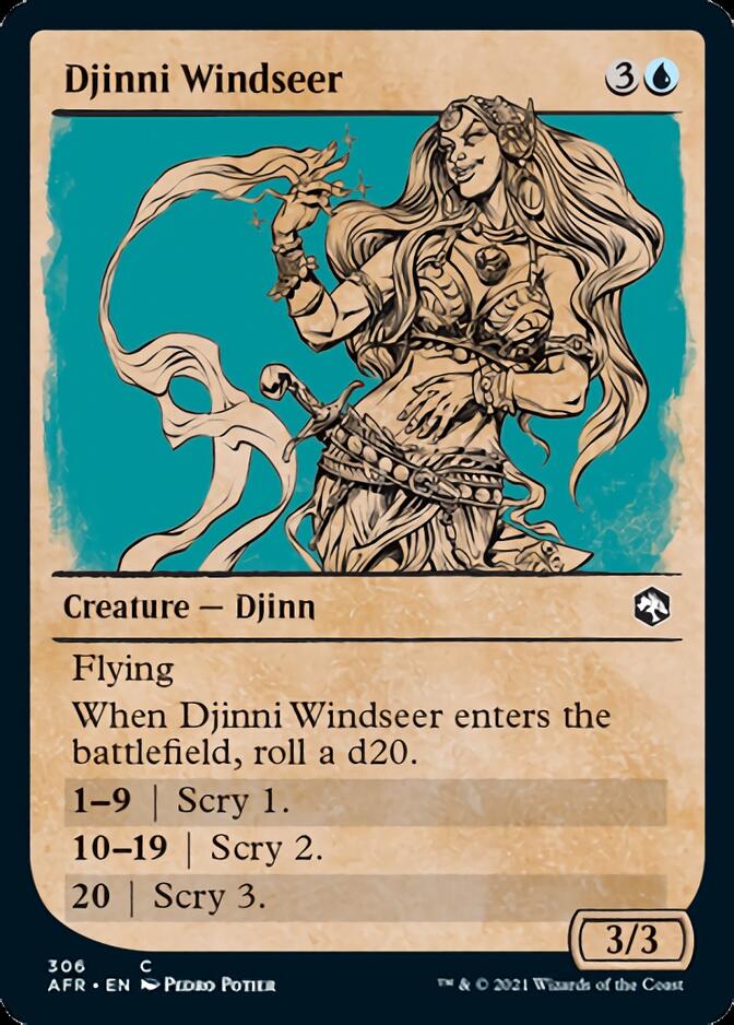 Djinni Windseer (Showcase) [Dungeons & Dragons: Adventures in the Forgotten Realms] - Card Brawlers