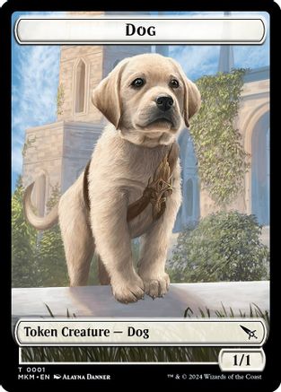 Dog Token (MKM-001) - Murders at Karlov Manor - Card Brawlers