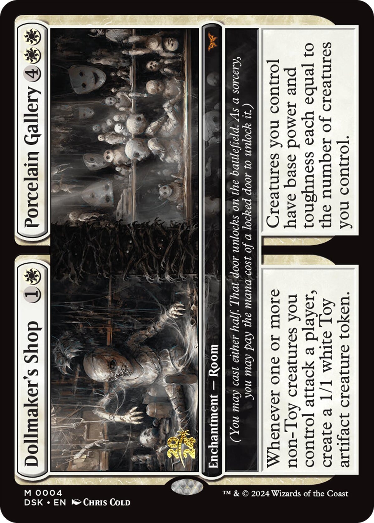 Dollmaker's Shop // Porcelain Gallery [Duskmourn: House of Horror Prerelease Promos] - Card Brawlers