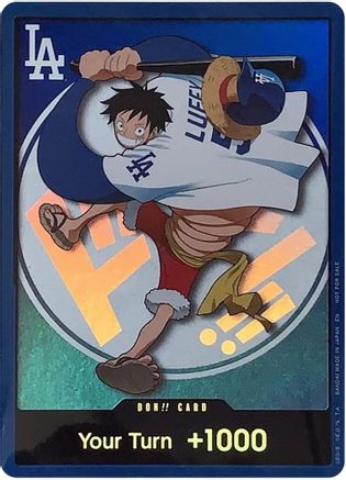 DON!! Card (LA Dodgers 2026 Promo) - One Piece Promotion Cards Foil - Card Brawlers