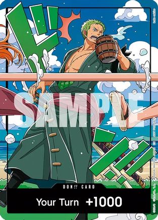 DON!! Card (World United) (Zoro) - One Piece Promotion Cards Foil - Card Brawlers