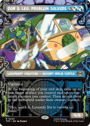 Don & Leo, Problem Solvers (Showcase) (TMT-242) - Teenage Mutant Ninja Turtles - Card Brawlers
