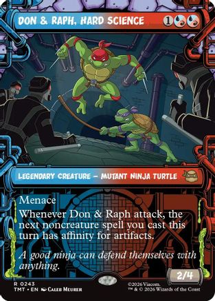 Don & Raph, Hard Science (Showcase) (TMT-243) - Teenage Mutant Ninja Turtles - Card Brawlers
