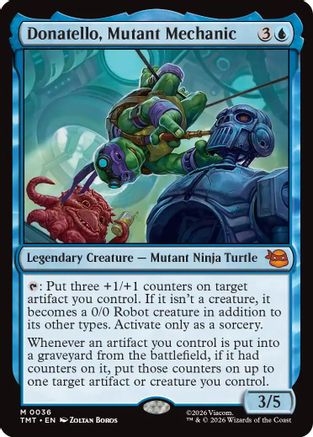 Donatello, Mutant Mechanic (TMT-036) - Teenage Mutant Ninja Turtles Foil - Card Brawlers