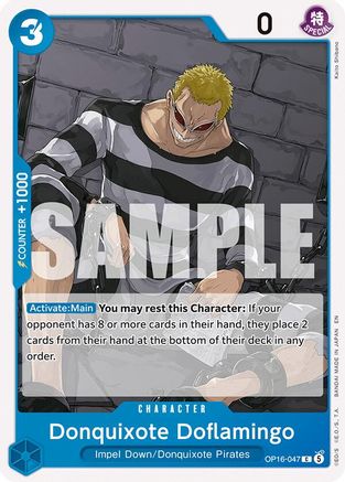 Donquixote Doflamingo (047) (OP16-047) - The Time of Battle - Card Brawlers