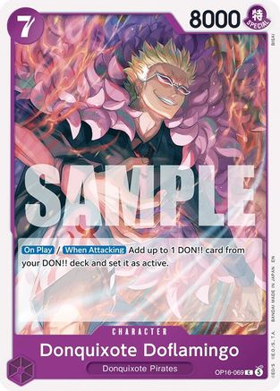 Donquixote Doflamingo (069) (OP16-069) - The Time of Battle - Card Brawlers