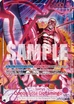 Donquixote Doflamingo (Flame-Flame Fruit Coliseum) (OP14-060) - One Piece Promotion Cards Foil - Card Brawlers