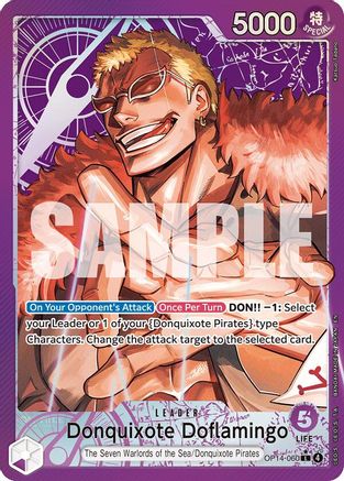 Donquixote Doflamingo - OP14-060 (Alternate Art) (OP14-060) - The Azure Sea's Seven Foil - Card Brawlers