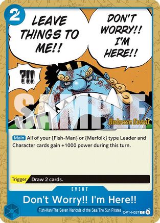 Don't Worry!! I'm Here!! (OP14-057) - The Azure Sea's Seven Release Event Cards - Card Brawlers
