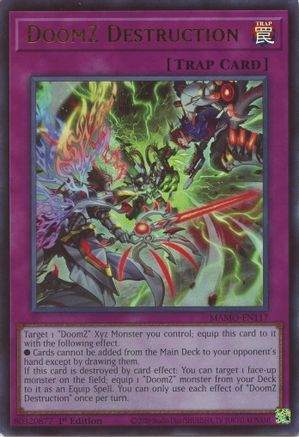 DoomZ Destruction (MAMO-EN117) - Magnificent Monsters 1st Edition - Card Brawlers