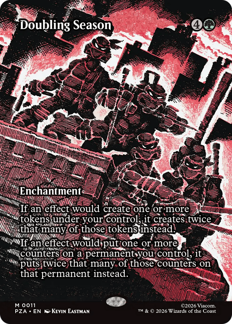 Doubling Season (Borderless) [Teenage Mutant Ninja Turtles Eternal - Legal] - Card Brawlers