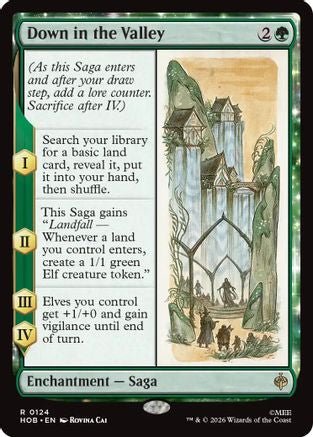 Down in the Valley (HOB-124) - The Hobbit Foil - Card Brawlers