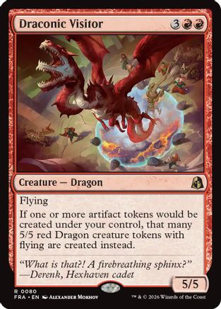 Draconic Visitor (FRA-080) - Reality Fracture - Card Brawlers
