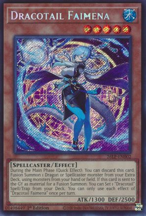 Dracotail Faimena (Secret Rare) (26LP-EN002) - Limited Pack World Championship 2026 1st Edition - Card Brawlers