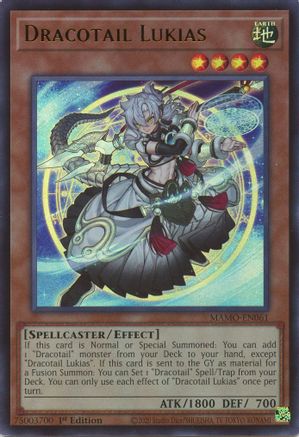 Dracotail Lukias (MAMO-EN061) - Magnificent Monsters 1st Edition - Card Brawlers