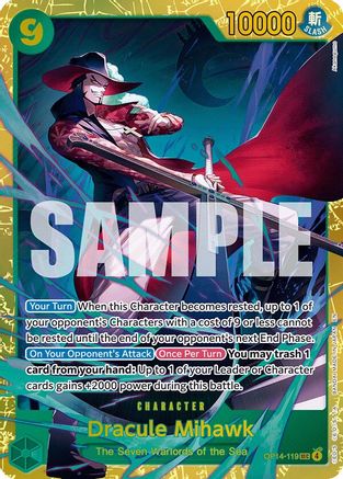 Dracule Mihawk - OP14-119 (OP14-119) - The Azure Sea's Seven Foil - Card Brawlers