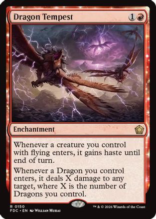 Dragon Tempest (FDC-150) - Commander: Foundations - Card Brawlers