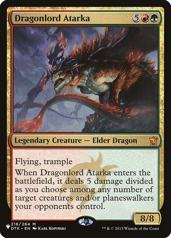 Dragonlord Atarka [The List] - Card Brawlers