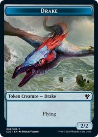 Drake // Goblin Warrior Double - Sided Token [Commander 2020 Tokens] - Card Brawlers
