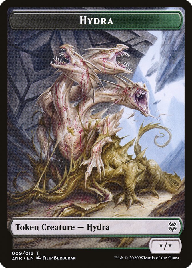 Drake // Hydra Double - Sided Token [Zendikar Rising Tokens] - Card Brawlers